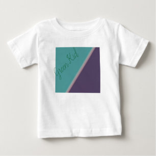 Camiseta De Bebé Resumen Art Turquoise Purple