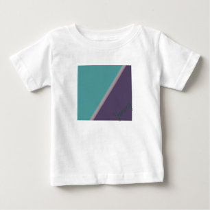 Camiseta De Bebé Resumen Art Turquoise Purple