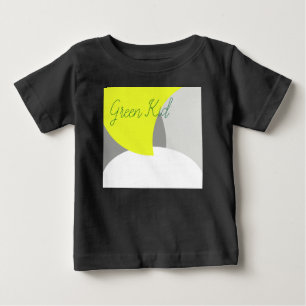 Camiseta De Bebé Resumen Arte Amarillo Gris Blanco