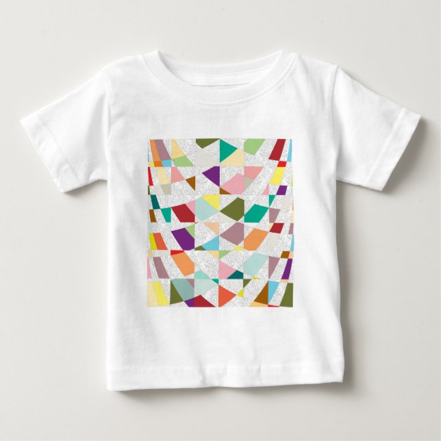Camiseta De Bebé Resumen de colores Damask (Anverso)