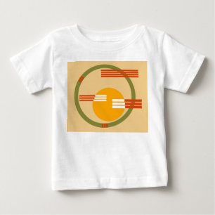 Camiseta De Bebé Resumen moderno de mediados de siglo