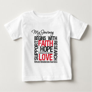 Camiseta De Bebé Retinoblastoma que mi viaje comienza con la fe