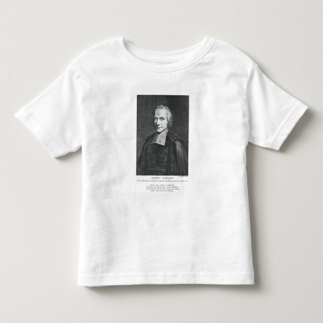 Camiseta De Bebé Retrato de Adrien Baillet (Anverso)