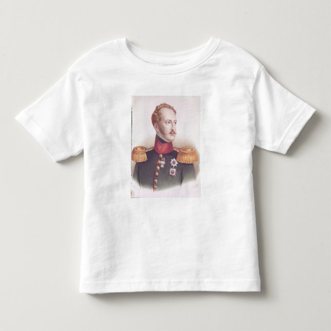 Camiseta De Bebé Retrato de Alejandro I (Anverso)