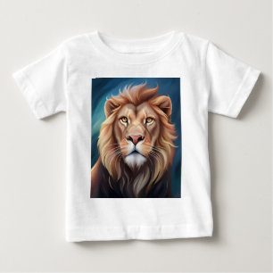 Camiseta De Bebé Retrato de arte digital León-56556
