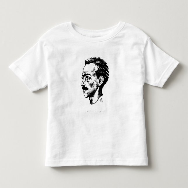 Camiseta De Bebé Retrato de Arthur Rimbaud (Anverso)