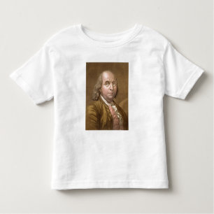 Camiseta De Bebé Retrato de Benjamin Franklin (1706-90), del 'Le