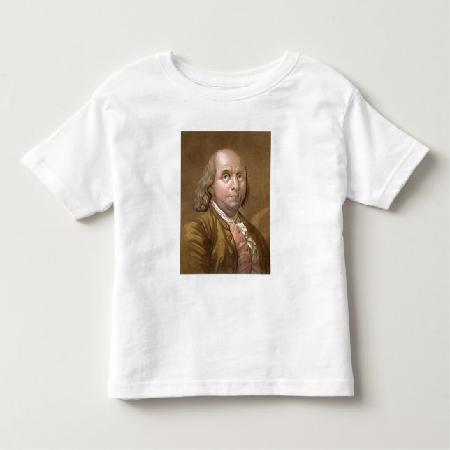 Camiseta De Bebé Retrato de Benjamin Franklin (1706-90), del 'Le (Anverso)