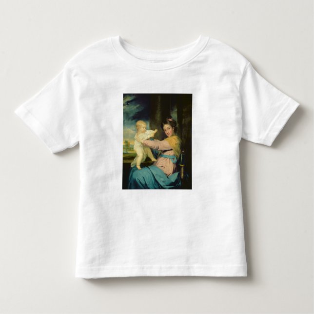 Camiseta De Bebé Retrato de Caroline, duquesa de Marlborough con (Anverso)