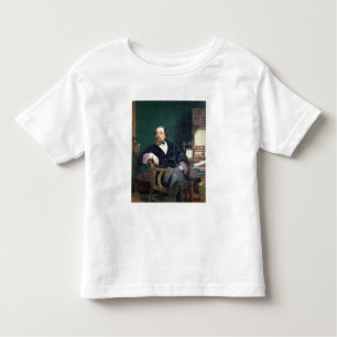 Camiseta De Bebé Retrato de Charles Dickens (aceite en lona)