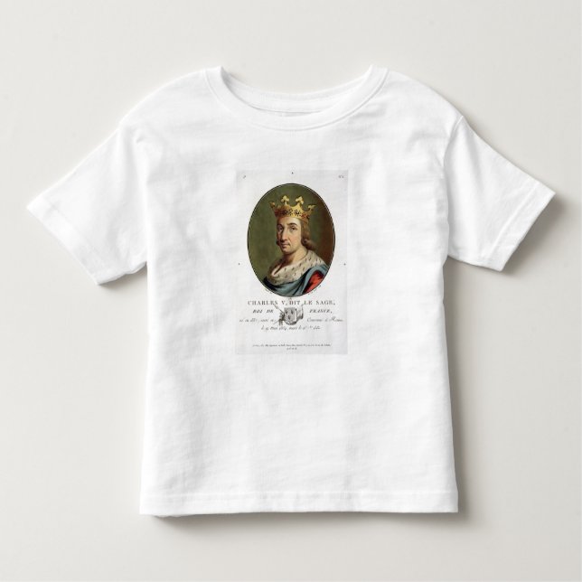 Camiseta De Bebé Retrato de Charles V, llamado "" el rey sabio de F (Anverso)