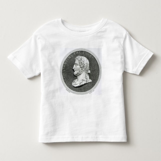 Camiseta De Bebé Retrato de Constantina el grande (Anverso)