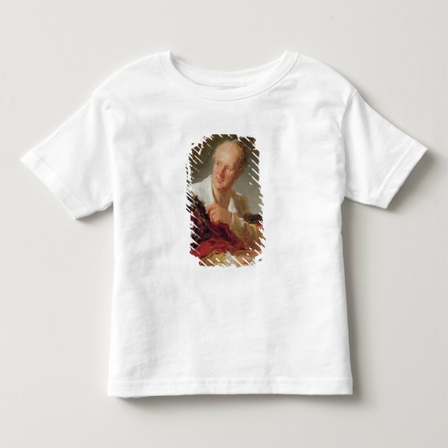 Camiseta De Bebé Retrato de Denis Diderot c.1769 (Anverso)