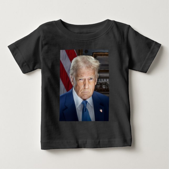Camiseta De Bebé Retrato de Donald Trump, presidente de Estados Uni (Anverso)