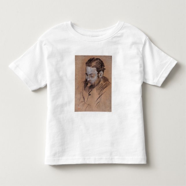 Camiseta De Bebé Retrato de Edgar Degas el | de Diego Martelli (Anverso)