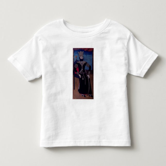 Camiseta De Bebé Retrato de Fath-Ali, Shah de Irán, (Anverso)