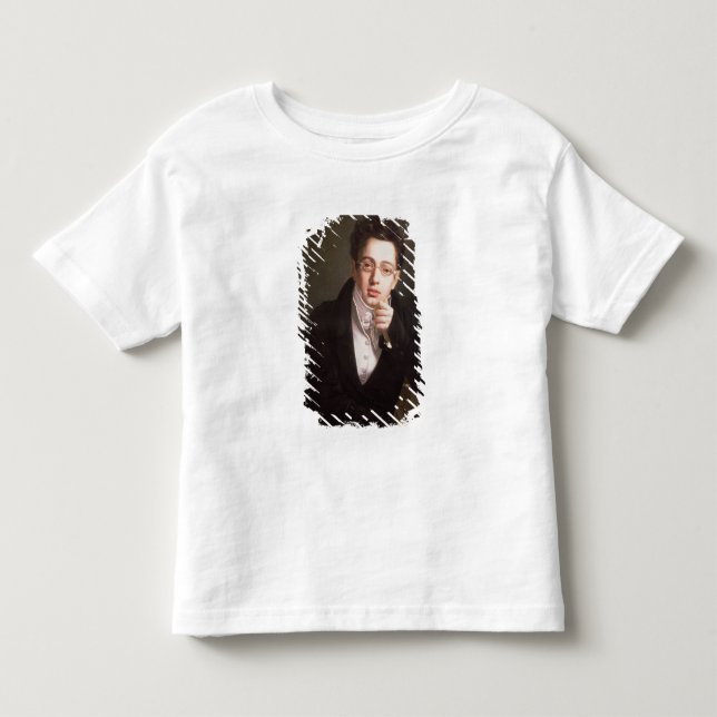 Camiseta De Bebé Retrato de Franz Schubert, compositor austríaco (Anverso)
