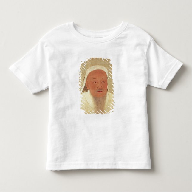 Camiseta De Bebé Retrato de Genghis Khan, Mongol Khan (Anverso)