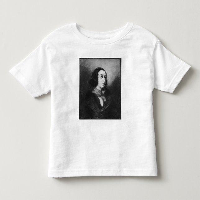 Camiseta De Bebé Retrato de George Sand, 1838 (Anverso)