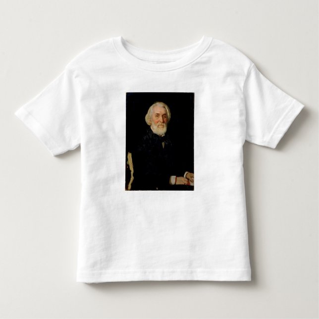 Camiseta De Bebé Retrato de Ivan S. Turgenev, 1879 (Anverso)
