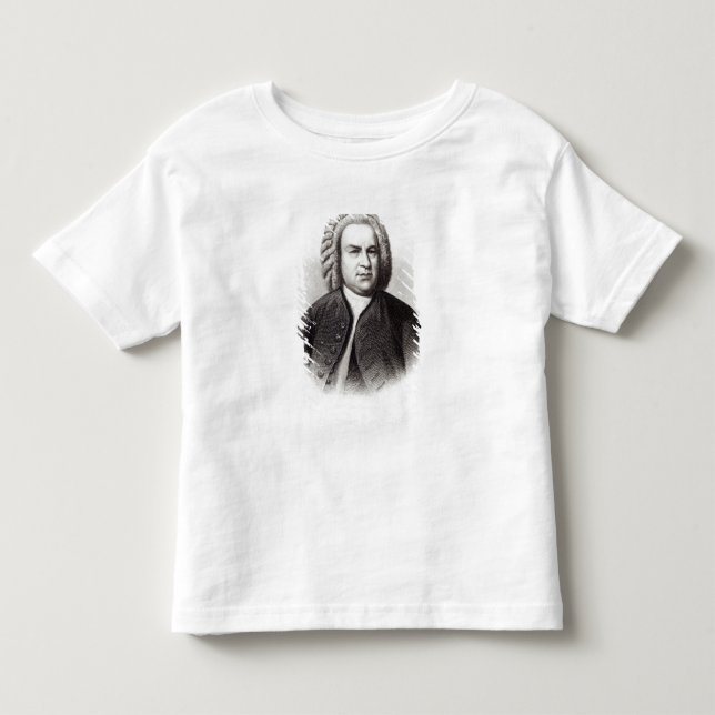 Camiseta De Bebé Retrato de Johann Sebastian Bach (Anverso)