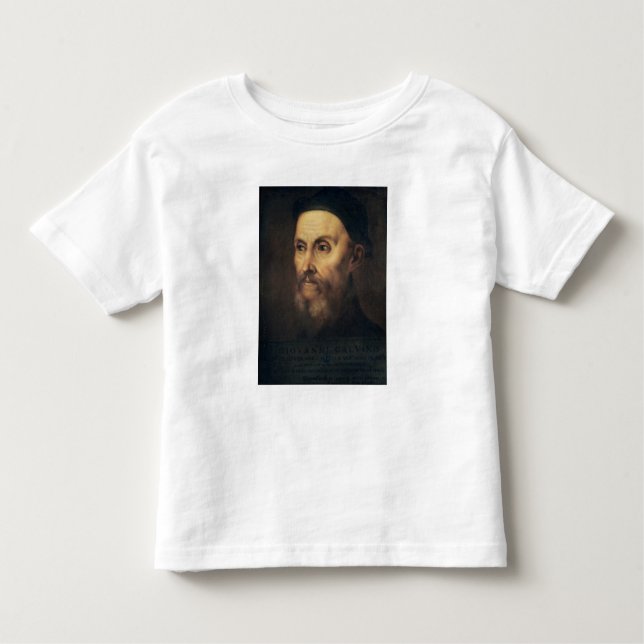 Camiseta De Bebé Retrato de Juan Calvino (Anverso)