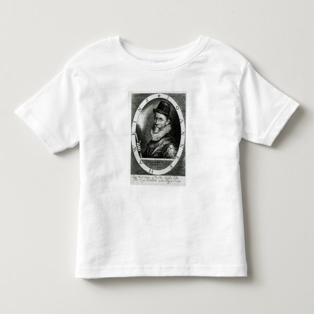 Camiseta De Bebé Retrato de Juan Hawkins (Anverso)