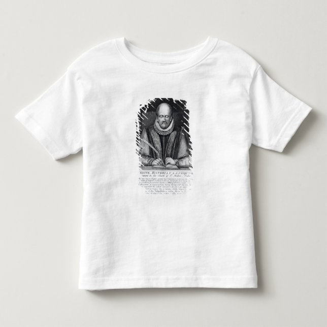 Camiseta De Bebé Retrato de Juan Stowe de su monumento (Anverso)