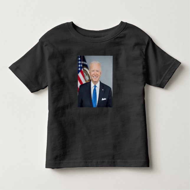 Camiseta De Bebé Retrato de la Casa Blanca del presidente Joe Biden (Anverso)