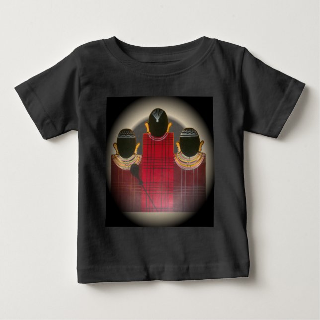 Camiseta De Bebé Retrato de la familia Maasai bajo control (Anverso)