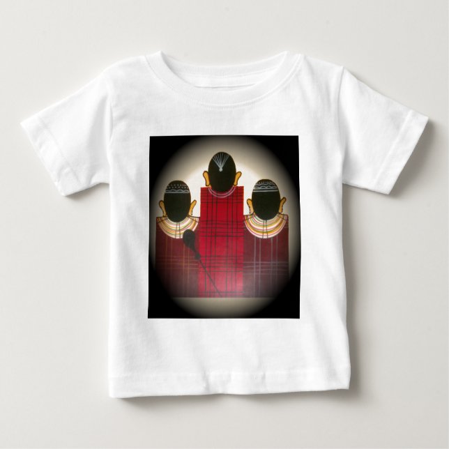 Camiseta De Bebé Retrato de la familia Maasai bajo control (Anverso)