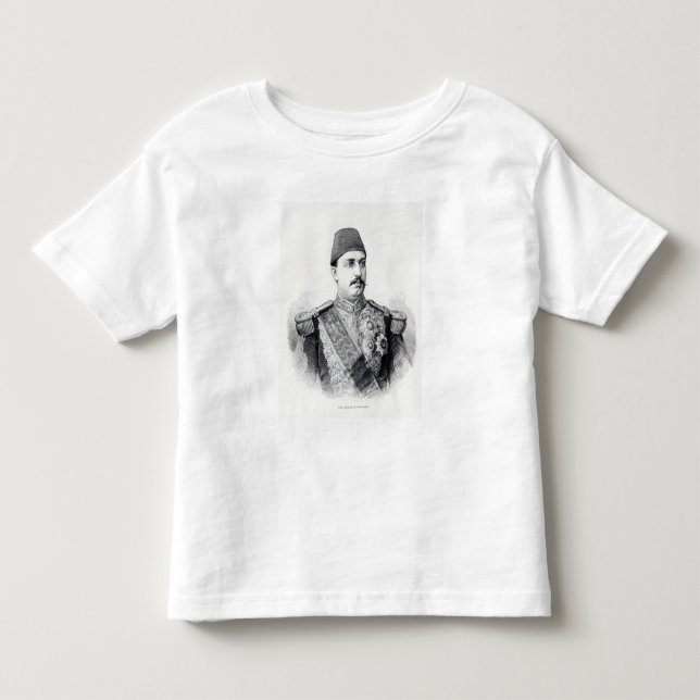 Camiseta De Bebé Retrato de la garra khedive (Anverso)
