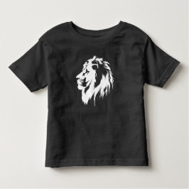 Camiseta De Bebé Retrato de león (blanco)