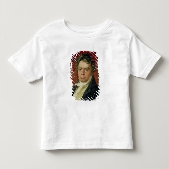 Camiseta De Bebé Retrato de Ludwig van Beethoven (Anverso)