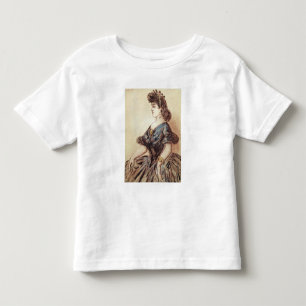 Camiseta De Bebé Retrato de media longitud de una mujer