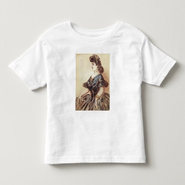 Camiseta De Bebé Retrato de media longitud de una mujer (Anverso)