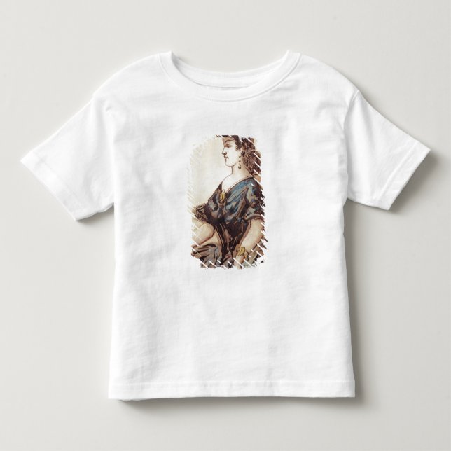 Camiseta De Bebé Retrato de media longitud de una mujer (Anverso)