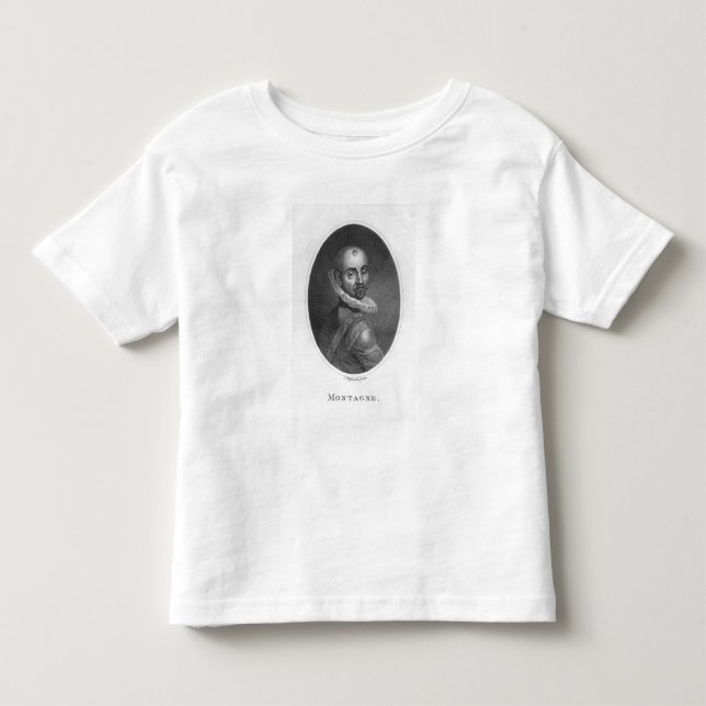 Camiseta De Bebé Retrato de Michel de Montaigne (Anverso)