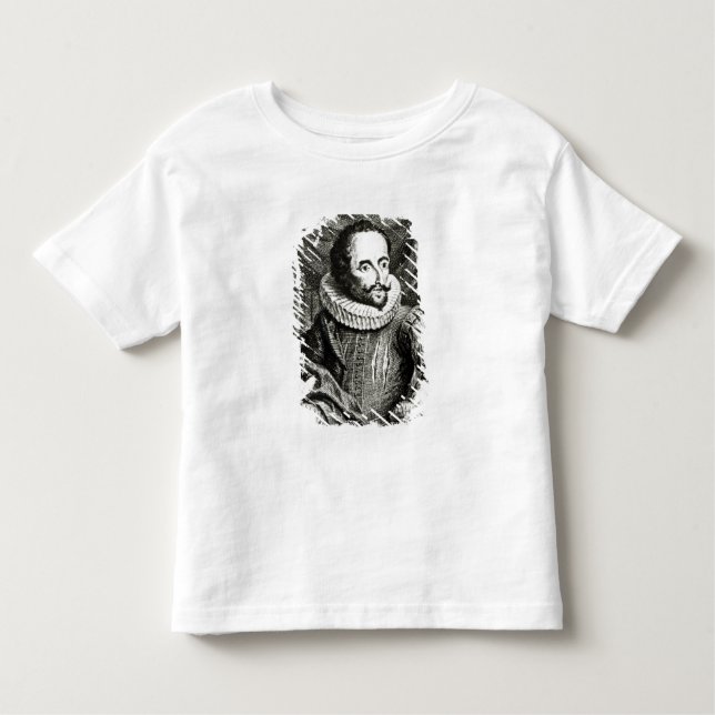 Camiseta De Bebé Retrato de Miguel de Cervantes Saavedra (Anverso)