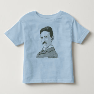 Camiseta De Bebé Retrato de Nikola Tesla