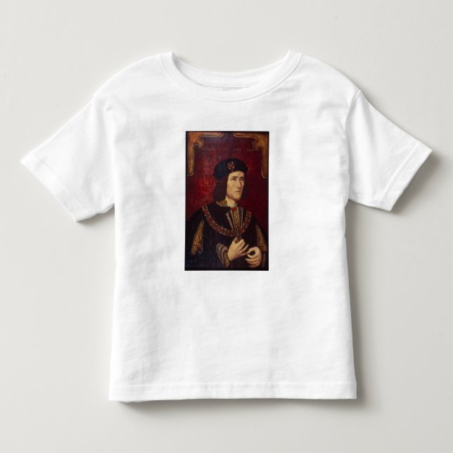 Camiseta De Bebé Retrato de rey Richard III (Anverso)
