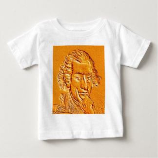 Camiseta De Bebé Retrato de Thomas Paine en oro