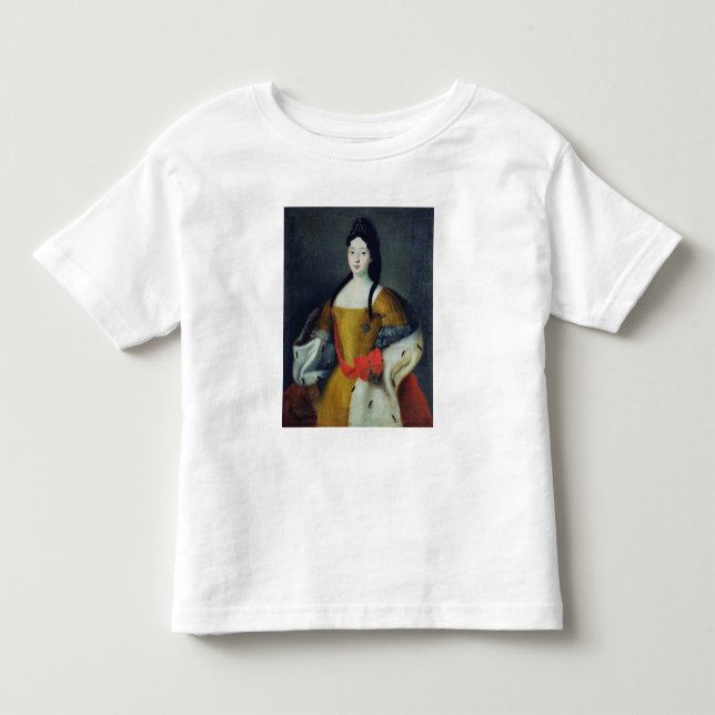 Camiseta De Bebé Retrato de Tsarevna Anna Petrovna, años 1740 (Anverso)