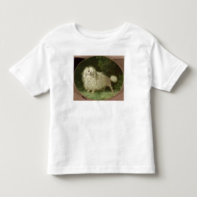 Camiseta De Bebé Retrato de un caniche (Anverso)