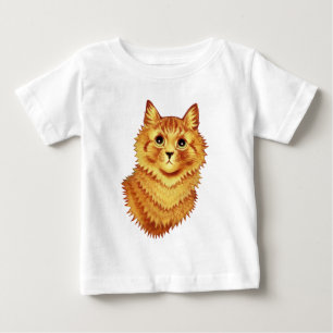 Camiseta De Bebé Retrato de un gato naranja por Louis Wain