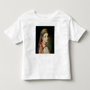 Camiseta De Bebé Retrato de un joven Chica en Sarafan y