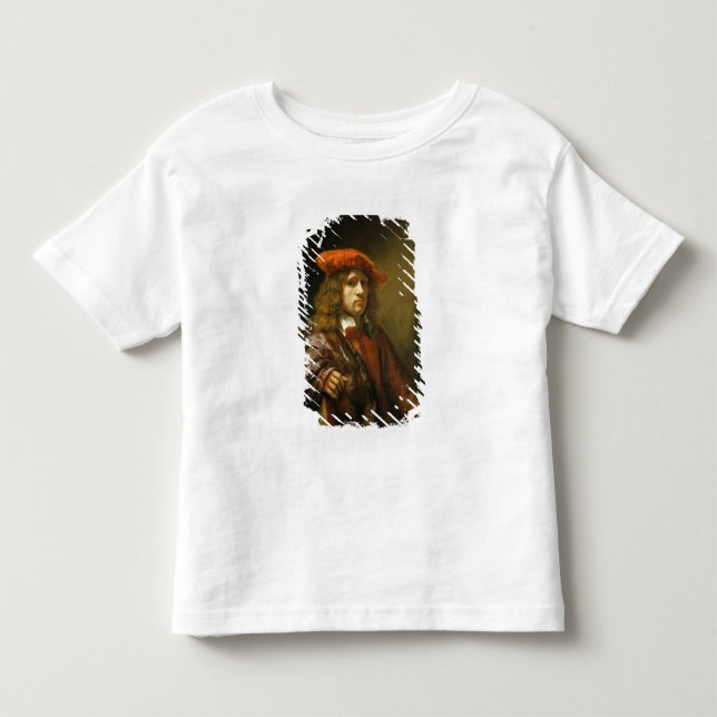 Camiseta De Bebé Retrato de un joven con gorra roja (Anverso)