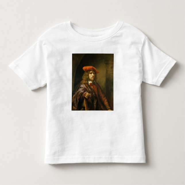 Camiseta De Bebé Retrato de un joven con gorra roja (Anverso)