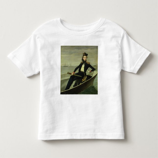 Camiseta De Bebé Retrato de un oficial naval danés joven, 1841 (Anverso)