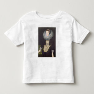 Camiseta De Bebé Retrato de una dama, 1613 (aceite en el panel)